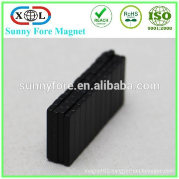 thinner block neodym magnet black epoxy